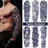 Temporary Full Arm Tattoo Sticker Waterproof Large Leg Fake Tattoos Body Art