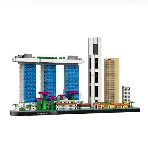 DIY 21044 21034 21052 21047 21028 21051 21039 21035 21043 21033 21032Blocks Kit Bricks Classic City Model Kid Toys For Children