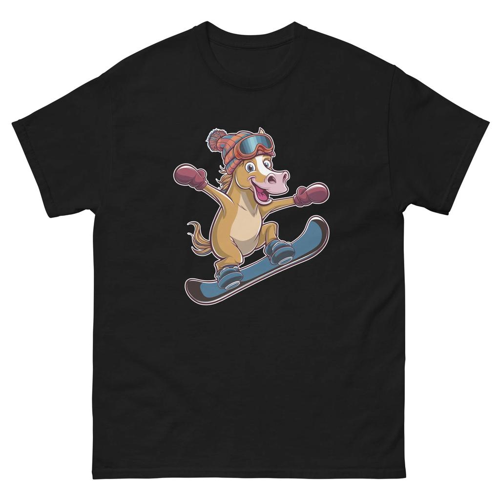 Chimp Snowboarding Fun Cartoon Snowboarder Shirt T-Shirt