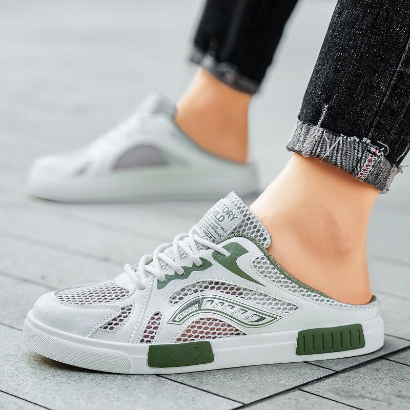 Мужские спортивные сандалии Летние мюли с открытой спиной Повседневные сандалии Кроссовки Сабо Школьные тапочки Большие размеры