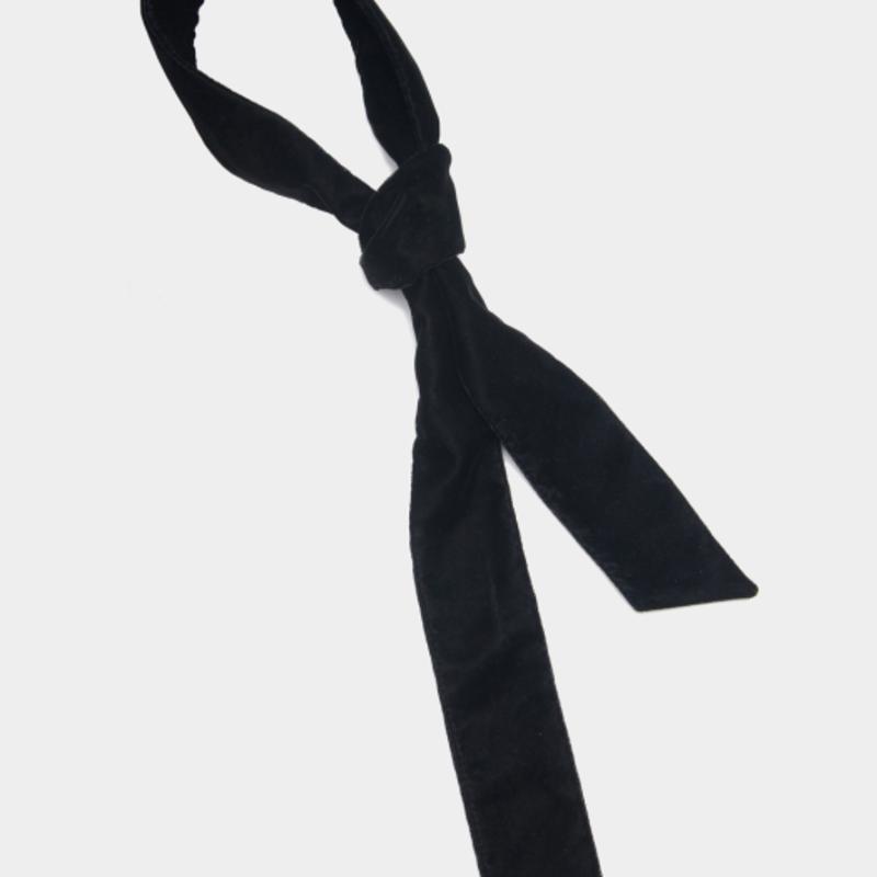 TATIANA Simple Velvet Long Scarf_NZ1131