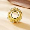 Leaf Joyeria Plata 925 Silver Gold Plated Zircon Charm Accessory Diy Jewelry  Vintage Small Bracelet Beads Charms
