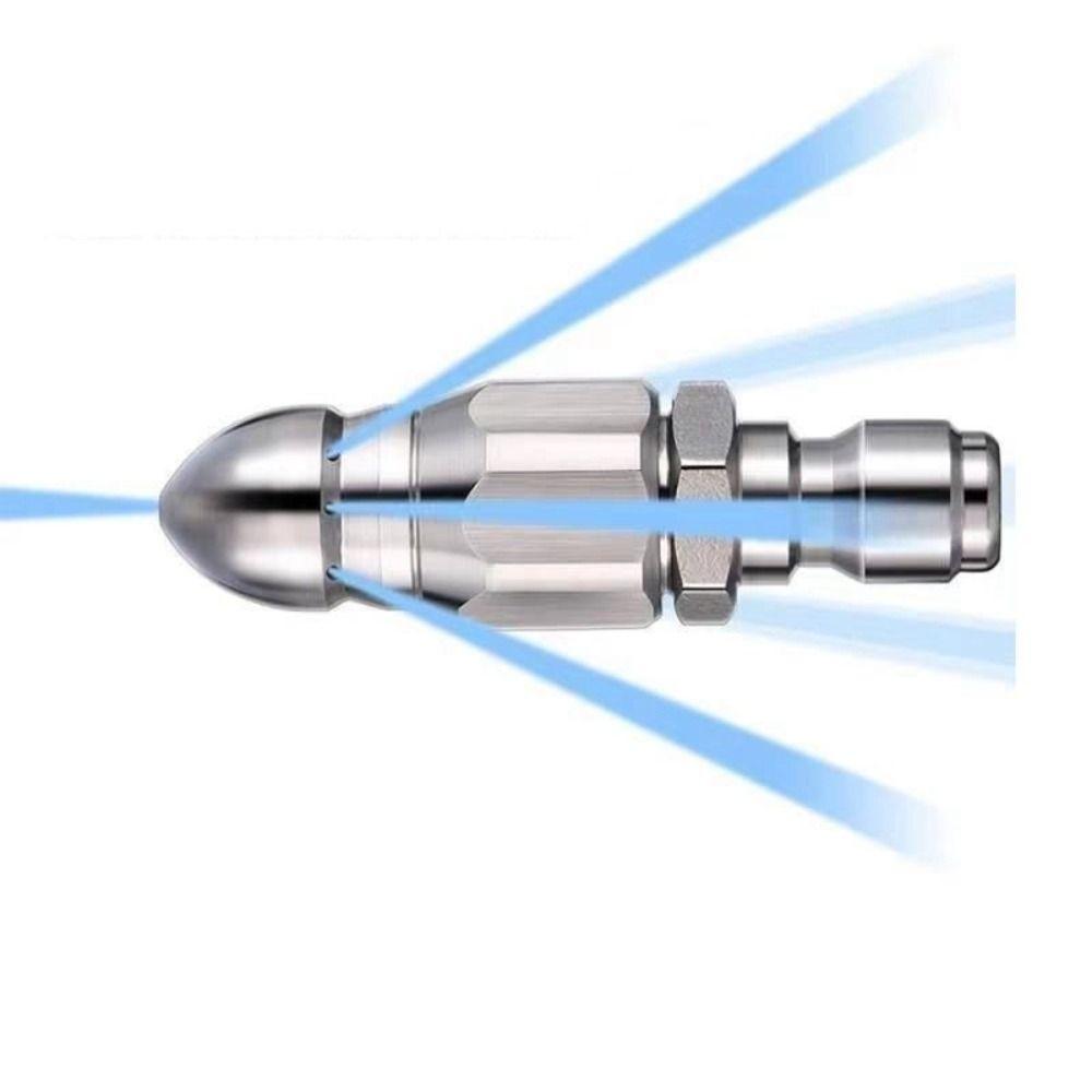 Насадка для прочистки канализации из нержавеющей стали, насадка «водяная крыса», вращающаяся насадка, насадка высокого давления, для дома