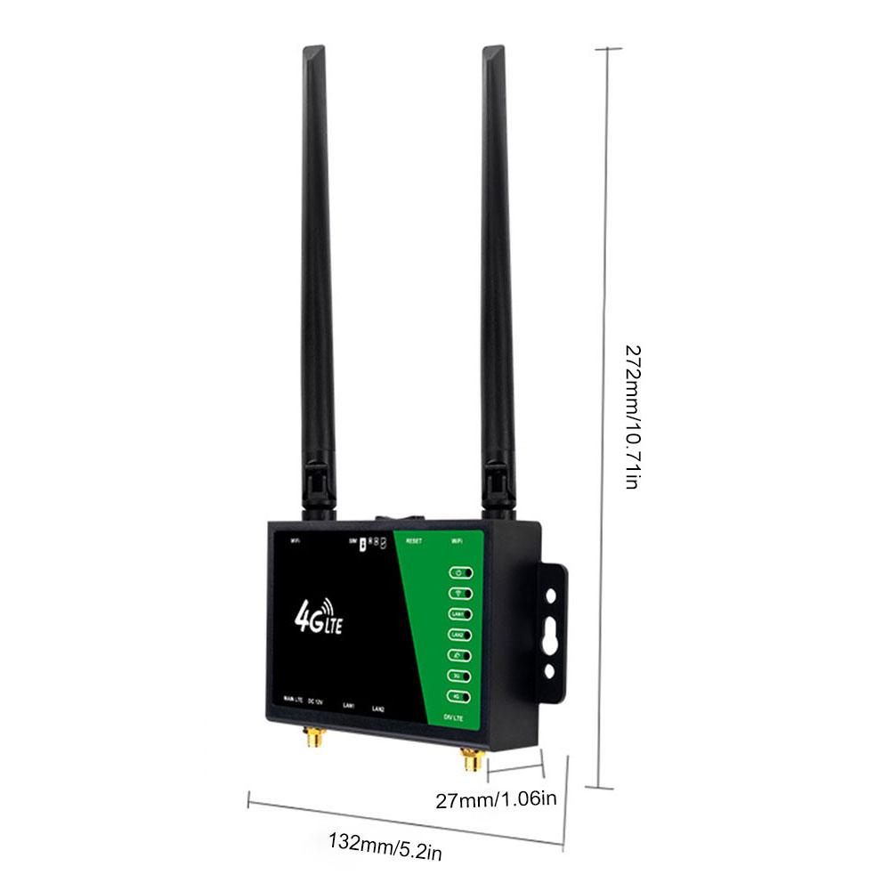 WiFi-маршрутизатор со слотом для SIM-карты, 4 антенны, 4G беспроводной WiFi-маршрутизатор, 150 Мбит/с, защита брандмауэром, 4G LTE CPE-маршрутизатор для домашнего офиса