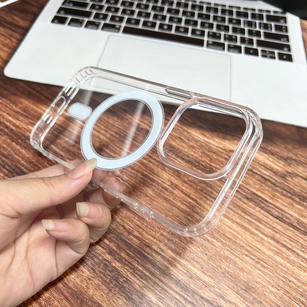 Прозрачный магнитный защитный чехол Magsafe для iPhone 16/17 XSMAX