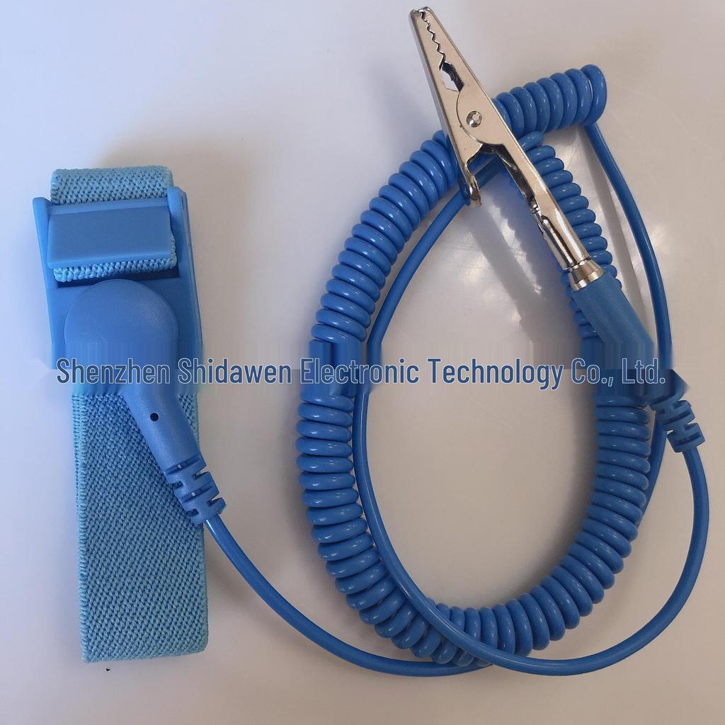 1.8M PU Anti-static Wristband with Cord - POSH Blue
