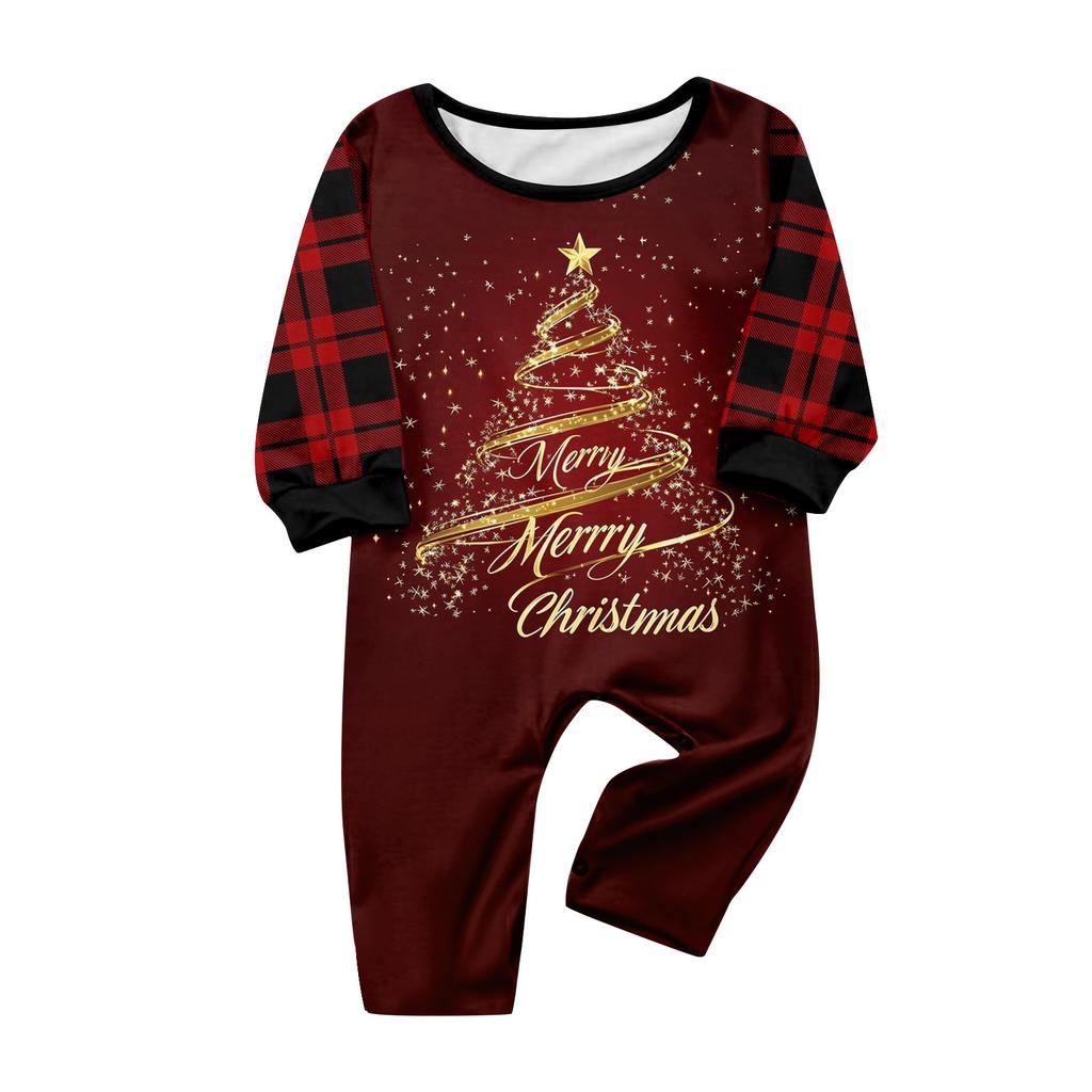 Принт Милый Семейный Комплект Пижамы, Домашняя Одежда, Семейный Комплект Топ с Длинным Рукавом и Брюки