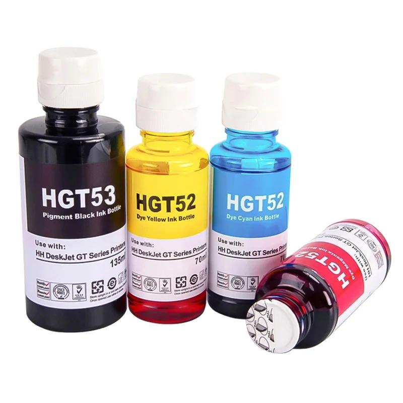 Чернила на основе красителя GT53-52XL, для принтеров HP 500 502 508 511 514 515 519 530 531 533 538 571 615 618 655 720 750 790