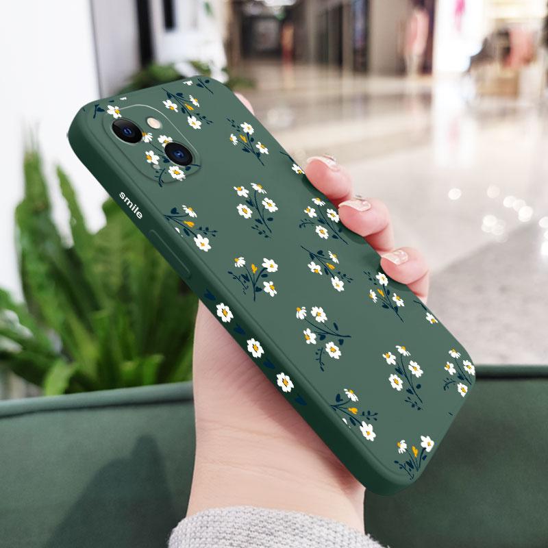 Nice Flowers Phone Case For iPhone 17 Air 16 16e 15 14 13 12 11 X XR XS Plus Pro Max Mini Silicone Cover