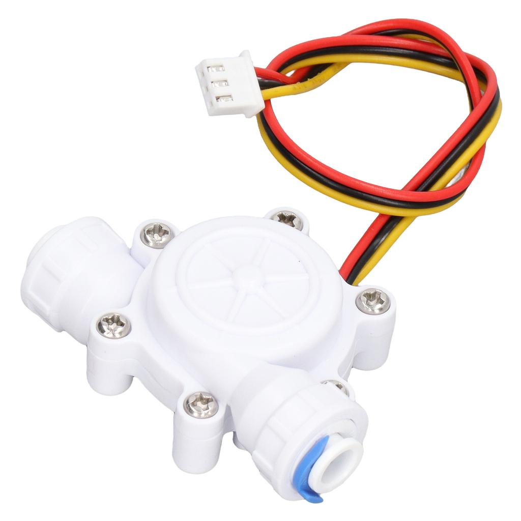 Water Flow Sensor Water Dispenser Flowmeter Barb Interface Hall Sensor 3P Cable DC3.5‑24V