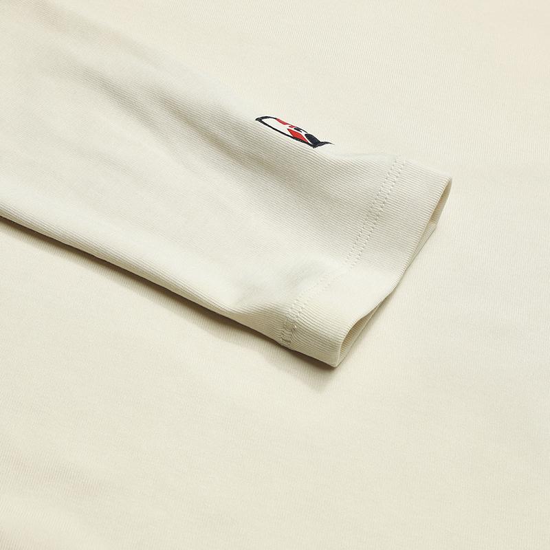 Fila Оригинальная Модная Простая Классическая Ретро Спортивная Повседневная Универсальная Удобная Футболка с Круглым Вырезом и Длинным Рукавом Приталенного Кроя Женские топы Хаки F11W619214FBG