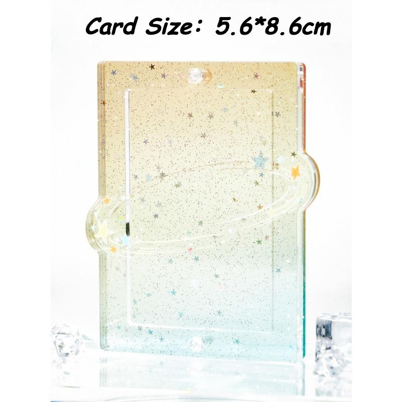 Brilliant Milky Way Series Photoicard Frame for Kpop Idol Card Acrylic Photo Frame 3 Inch Anime Card Sleeves Creative Desk Decro