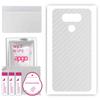 apgo Protective Skin Sticker for the Back Compatible with LG G6, Wrap Film, Foil, Vinyl - Pattern Transparent Carbon