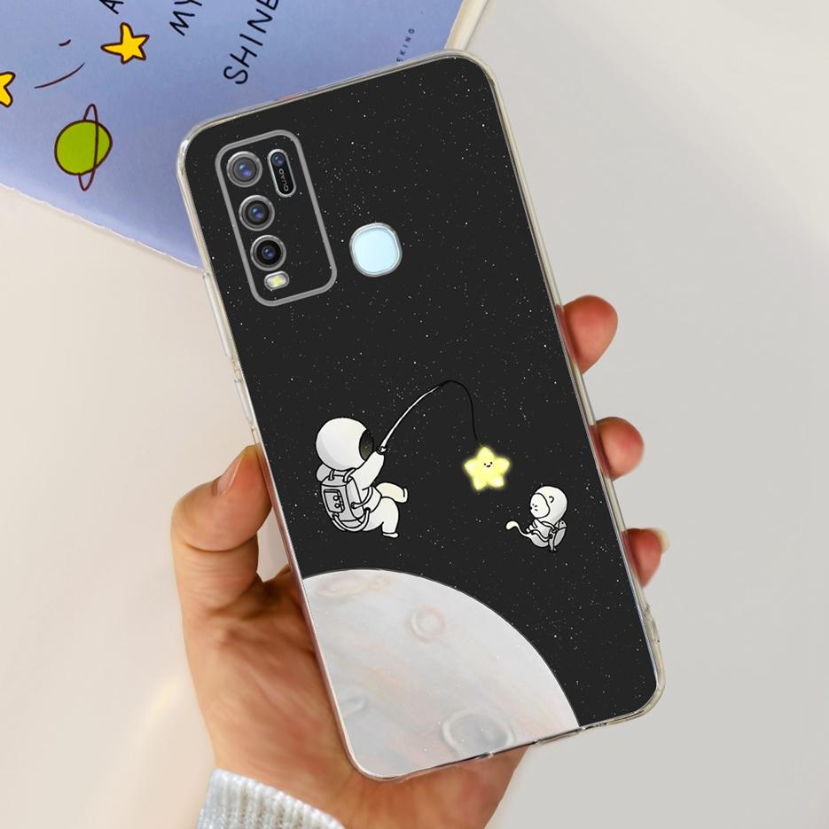 Чехол для Vivo Y30 Чехол для Vivo Y50 1935 1938 Новый Модный Расписной Чехол Прозрачный Силиконовый Мягкий ТПУ Чехол для Телефона Для Vivo Y50 Y 30 VivoY50 Сумки
