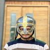 Викинг Норманн Назальный Шлем Латунная Сталь Средневековый Носимый LARP Хэллоуин Броня