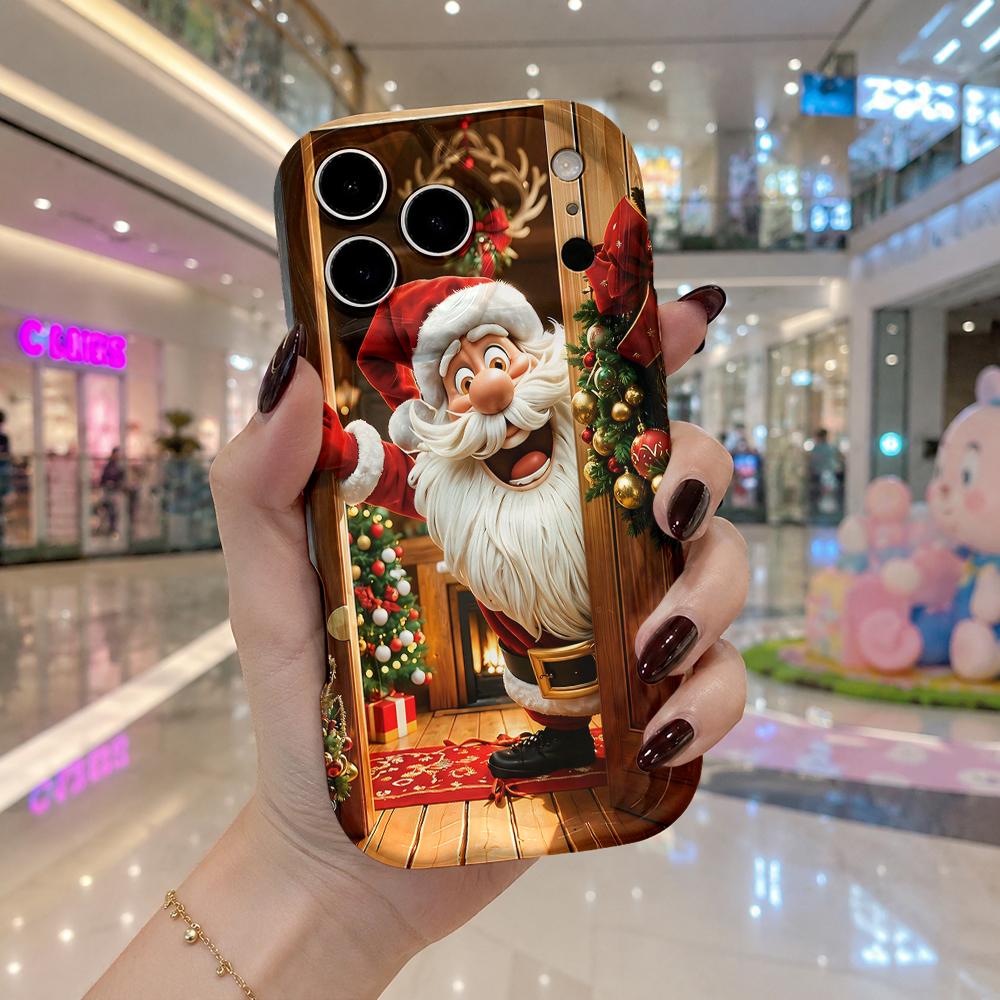 Shockproof Phone Cover, Warm Winter Xmas Case For iPhone 16 15 14 13 12 Series, Christmas Holiday Gift