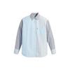Levis SS23 Striped Collar Fitted Long Sleeve Shirt Women Shirts Blue A3362-0019