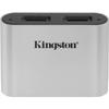 Kingston Хаб / внешний USB 3.1 кардридер (Ген 1) серебристо-черный