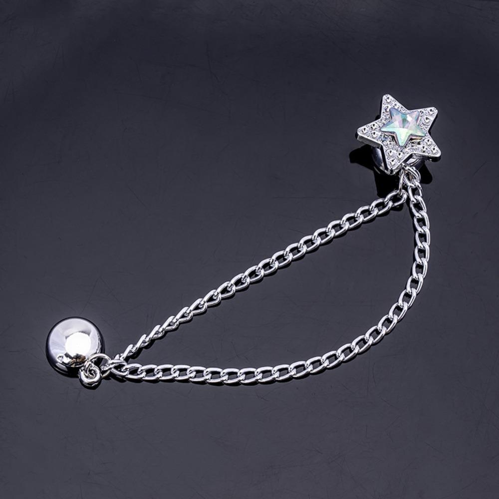 Silver Alloy Magnetic Button Clips Fixing Hem Non-hole Waist Buckle Shorten Trouser Clip