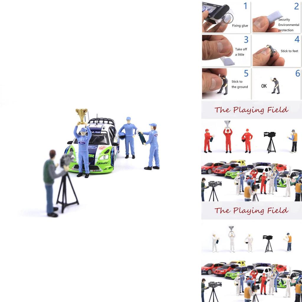 Медаль гонки 164 Игровое поле Набор моделей-сценариев с двумя фигурками для Matchbox Tomy из высококачественного полимерного материала