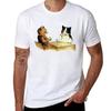 Vintage Cats Poker Game Louis Wain Inspired Tshirt Graphic Print Short Sleeve Tshirt