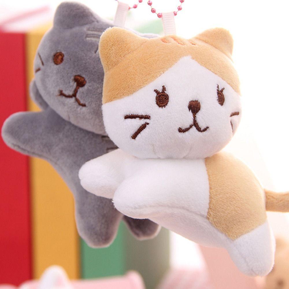 Подвески на рюкзак Милая плюшевая подвеска в виде кошки Корейский стиль Мультяшная кукла Подвеска для детей