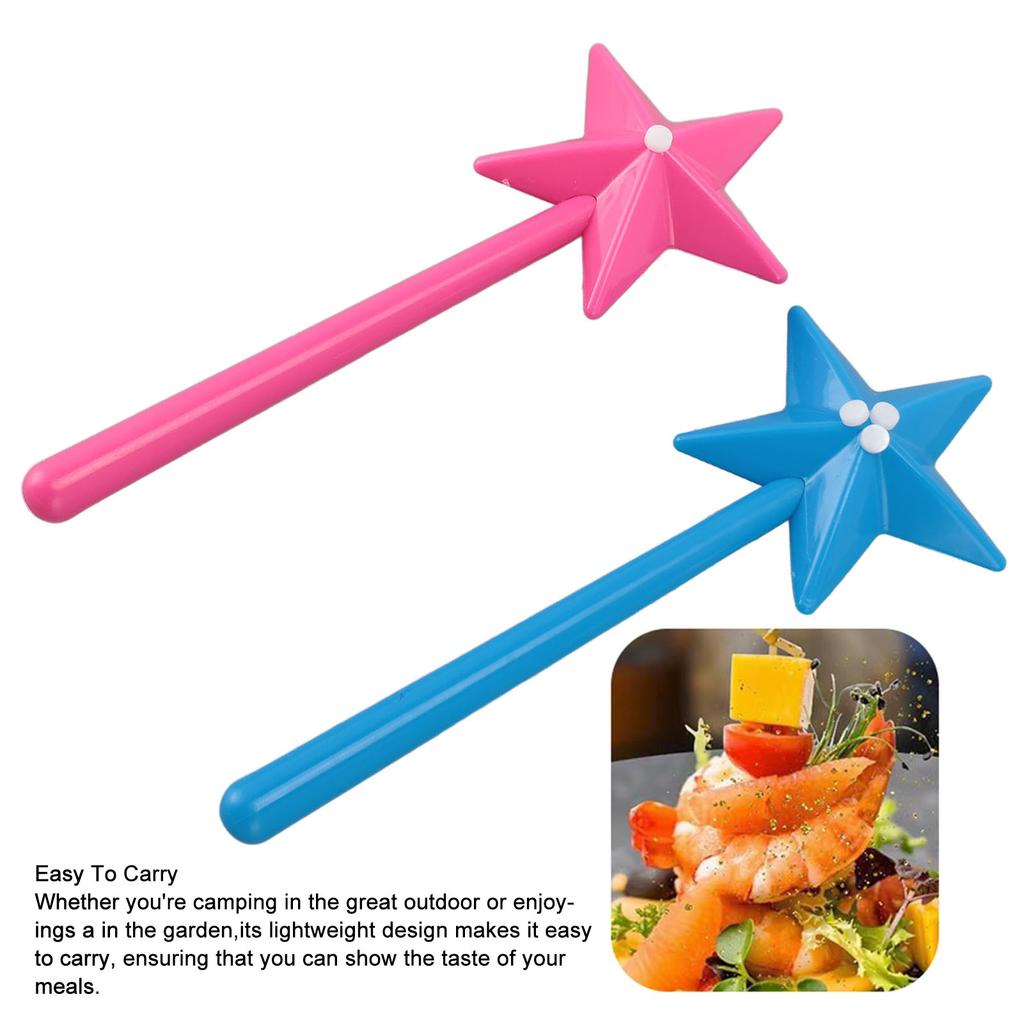 Солонка в форме милой звезды, многофункциональная, многоразовая, портативная, с 3 маленькими отверстиями, для черного перца