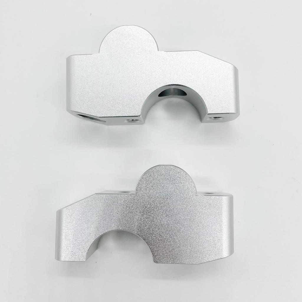 Motokano CB650R Handlebar Riser, 1.1 Inches (2.8 Cm) Up, Near 2.8 Cm, Back Pain Prevention, Silver