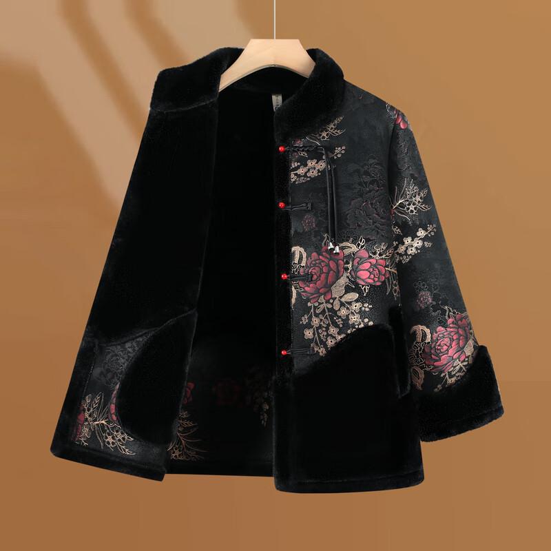 Зимнее пальто для пожилых женщин Yalu с подкладкой из искусственного меха