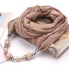 Великолепные бусины кулон кольцо шарф женский платок шарф ювелирное изделие ожерелье этнический стиль шифоновый шарф