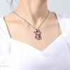 Cazador Hollow Fox Pendant Necklaces for Women Cute Animal Neck Chains Stainless Steel Jewelry Birthday Gifts Wholesale