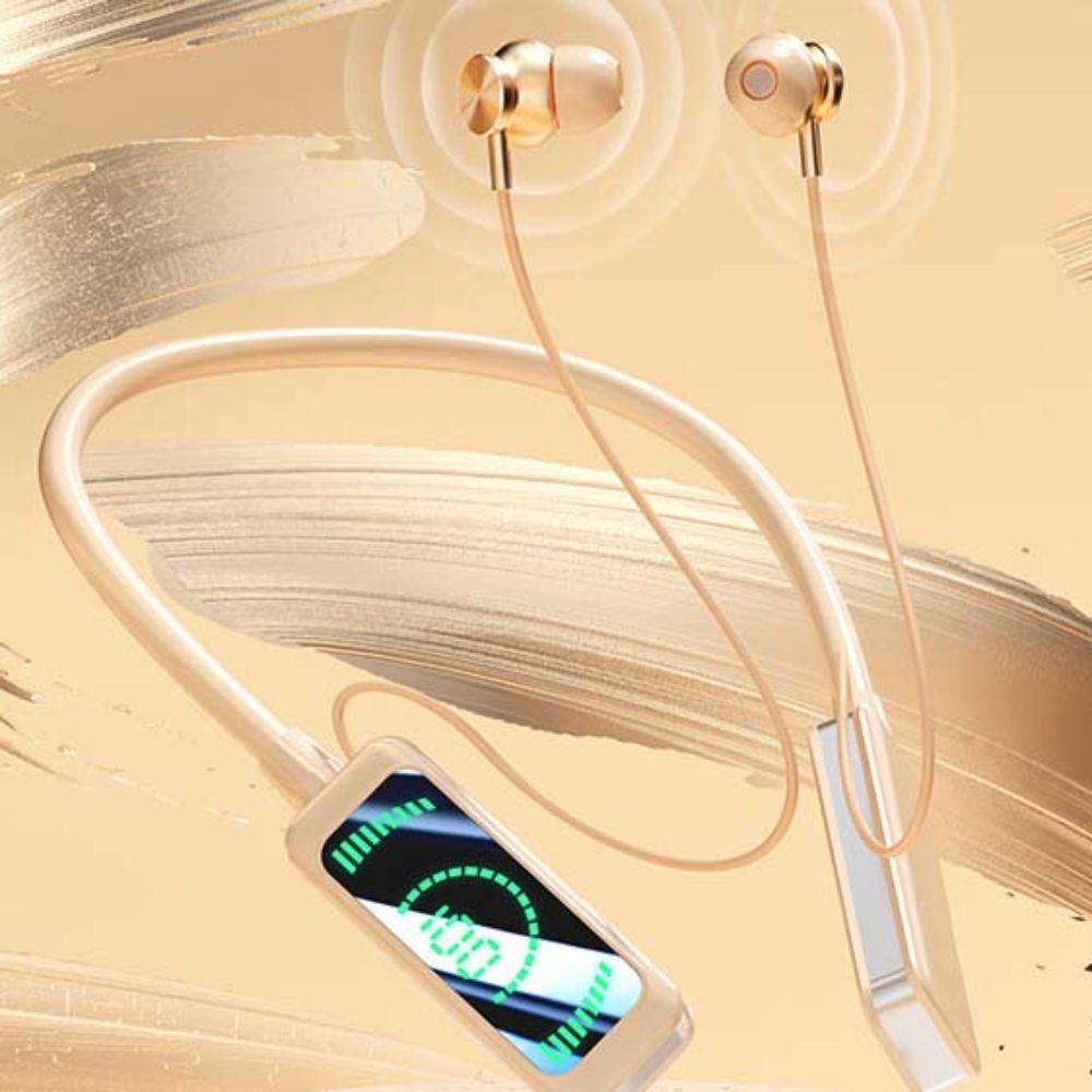 HD Screen Neckband Headphones Noise Reduction Karaoke Earphones Wireless Earphones Gamer Use
