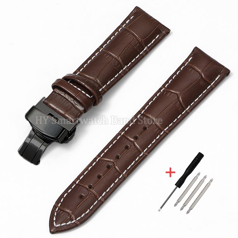 12mm 13mm 14mm 15mm 16mm 17mm 18mm Cowhide Leather Watch Strap for Omega for Huawei 19mm 20mm 21mm 22mm 23mm 24mm Sport Bracelet