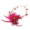 Les Trésors De Lily [E2491] - Designer Necklace 'Radieuse' Fuchsia Red