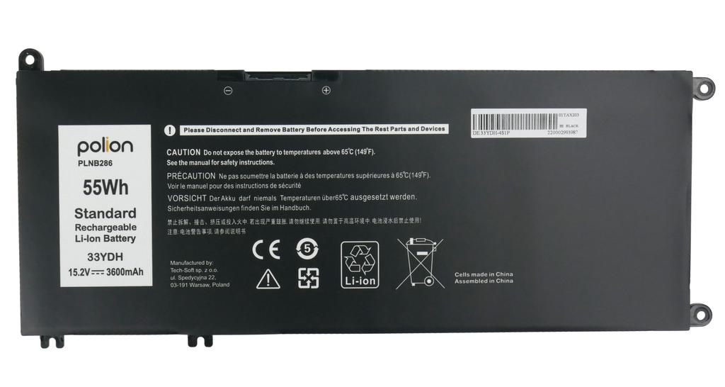 Laptop Battery For Dell 33Ydh Latitude 3300 3380 3480 Vostro 7570 3600Mah