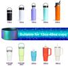 Silicone Cup Cover Gradient Color Cup Boot Anti-Slip Bottom Sleeve for Tumbler 20-40oz 12-24oz Water Bottles