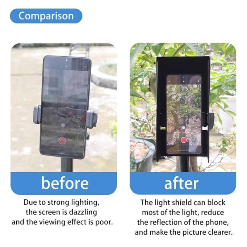 Sunshade Sun Hood Magnetic Foldable Mobile Phone Sunhood Sun Blocking Hood for Phones Portable Antiglare Guard Accessories