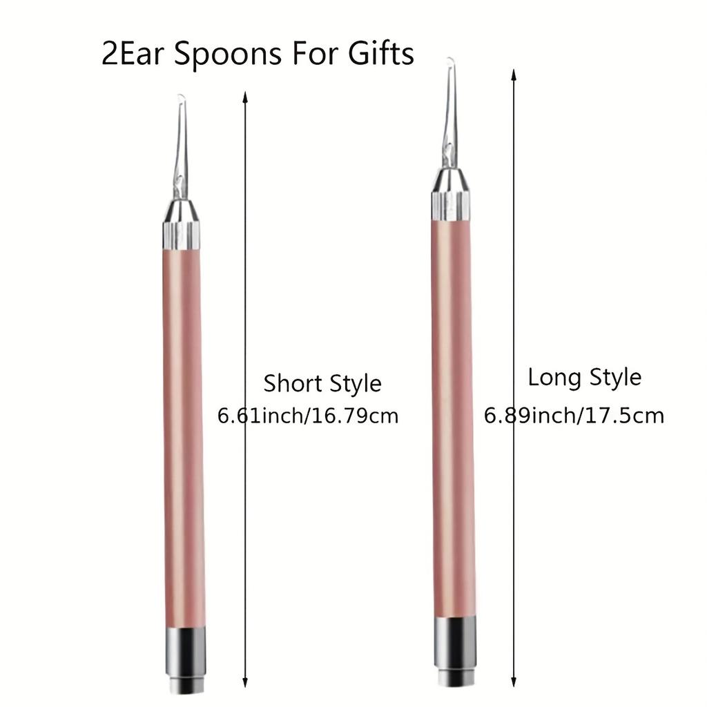 4pcs Ear Cleaner Spoon Light Ear Curette Picker Visual Earpick  Ear
