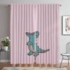 Curtains Child Room Dinosaur Blackout Curtain for Room 2 Panel Shades Partition Home Interior Curtains Halloween Decoration