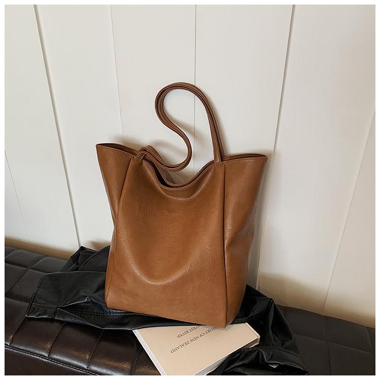 Повседневная сумка в стиле ретро для поездок на работу, женская, новая, 2024, наплечная сумка для осени и зимы, студенческая сумка-тоут