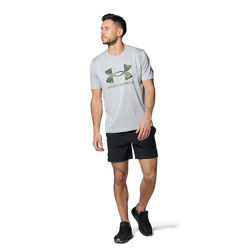 [Under Armor] UA TECH GRAPHIC SS СЕЗОННЫЙ Серый Мод / / LG