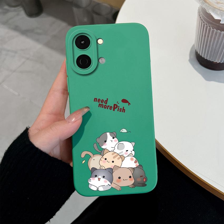 Для Tecno Spark Go 3 2 1S Чехол Spark 30 40 40C Обложка Pova 7 Pro Neo Ultra Сумки для телефона Милая Сова Кошка Мягкий Жидкий Силикон Противоударный Чехол Для Tecno Чехлы