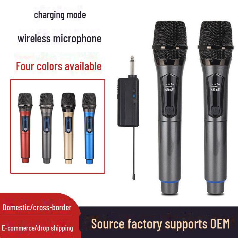 Популярный беспроводной микрофон 108 с 2.4G Dual Home KTV и динамиком для уличной сцены