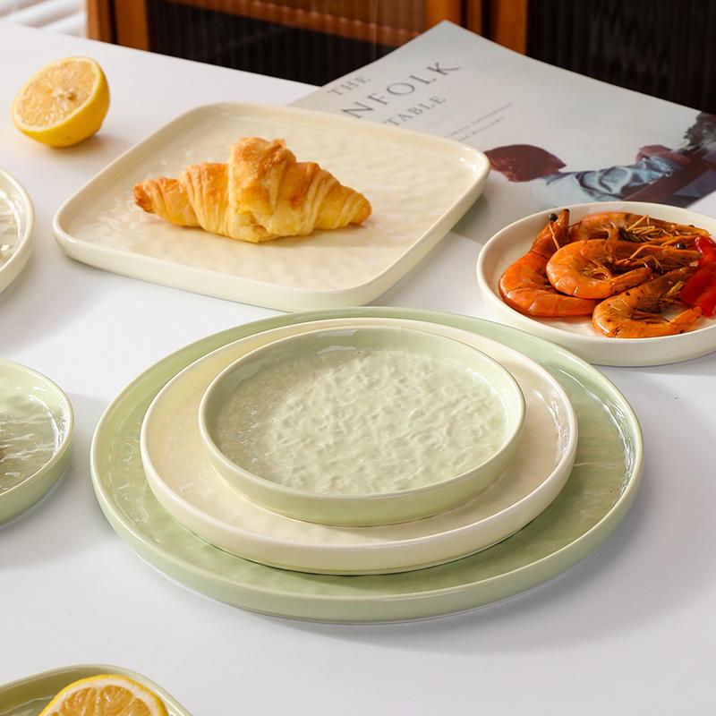 Молоко Хуху Керамическая Тарелка Отель Ресторан Домашнее Хозяйство Костяное Блюдце Западная Тарелка Тарелка для Стейка Тарелка для Пиццы Тарелка для Пасты Тарелка для Риса