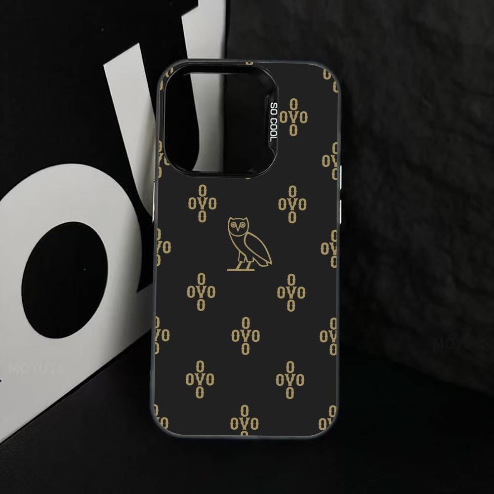 D-Dark O-Owl O-Night Чехол для телефона iPhone 17,16,15,14,13,12,11 Plus,Pro Max,XS,Красочный Серебряный Чехол для телефона Funda Cover