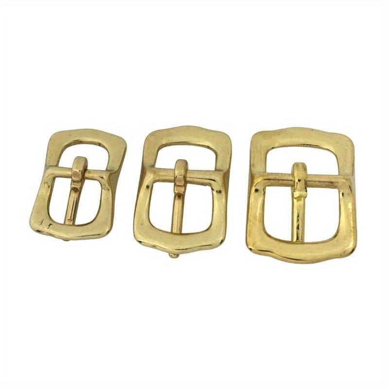 Solid Brass Belt Buckle Tri Glide Middle Center Bar Buckle for Leather Craft Bag Strap Garment Belt Luggage Hardware Accessories