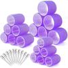 28pcs/set Self-Grip Hair Rollers Heatless Hair Curlers No Heat Hair Bangs Volume Self-adhesive Hook Curlers DIY Styling Tools