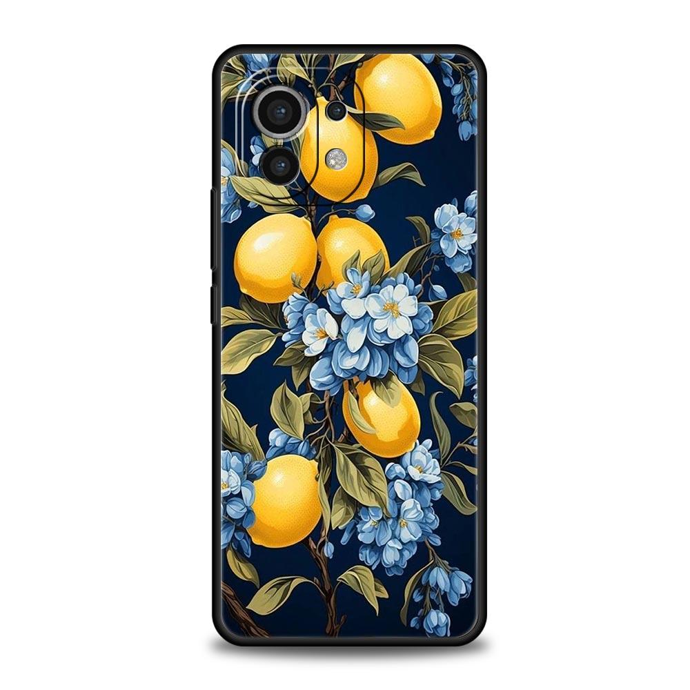 Летний чехол для телефона с принтом свежих фруктов и лимонов для Xiaomi Mi 17 Pro Max 15 14 13 12 11 Ultra 15T 14T 13T 12T Pro Lite Мягкий ТПУ