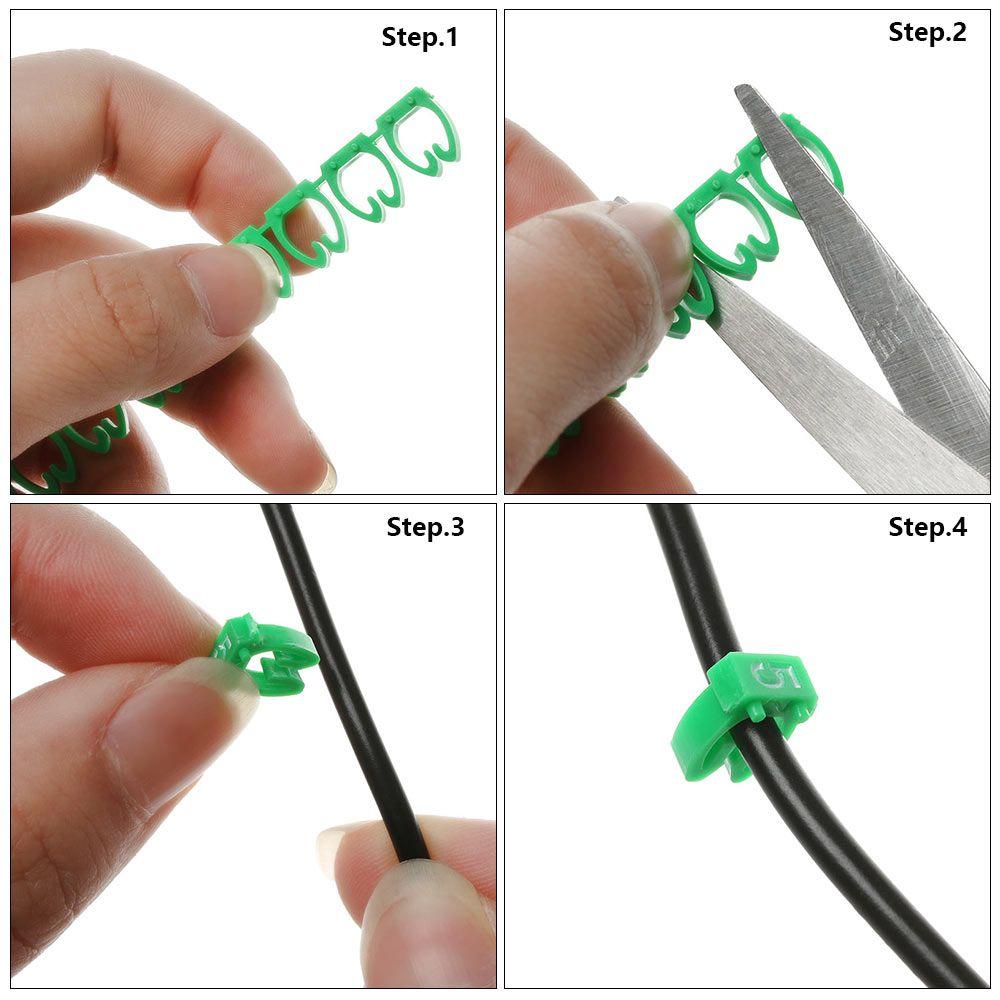 C-Type Network Marker Tool Waterproof Tag Box Cable Labels Fiber Organizers Identification Sign