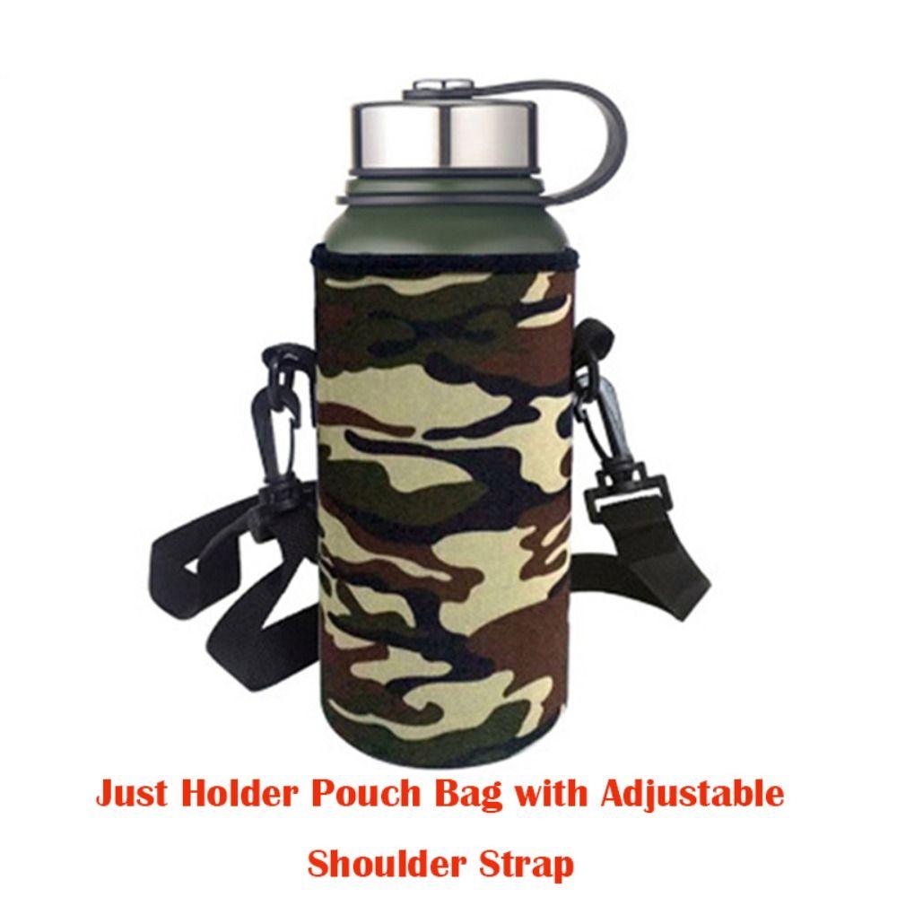 Полезный чехол с ремешком, портативный чехол для бутылки с водой с рукавом для чашки, чехол для бутылки с водой с вакуумной чашкой и рукавом